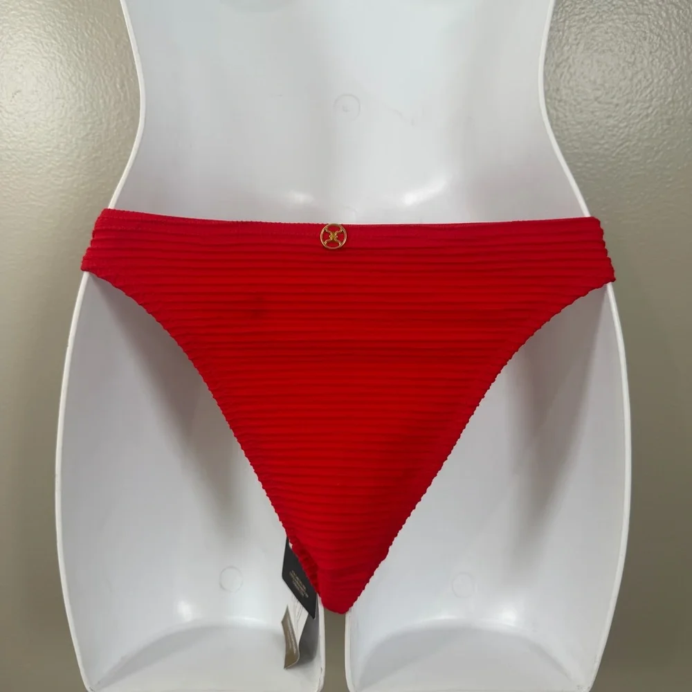 *NEW Vix Dune Fany Brazilian Bikini Bottoms Red Size Small (FLAW) - Picture 3 of 7